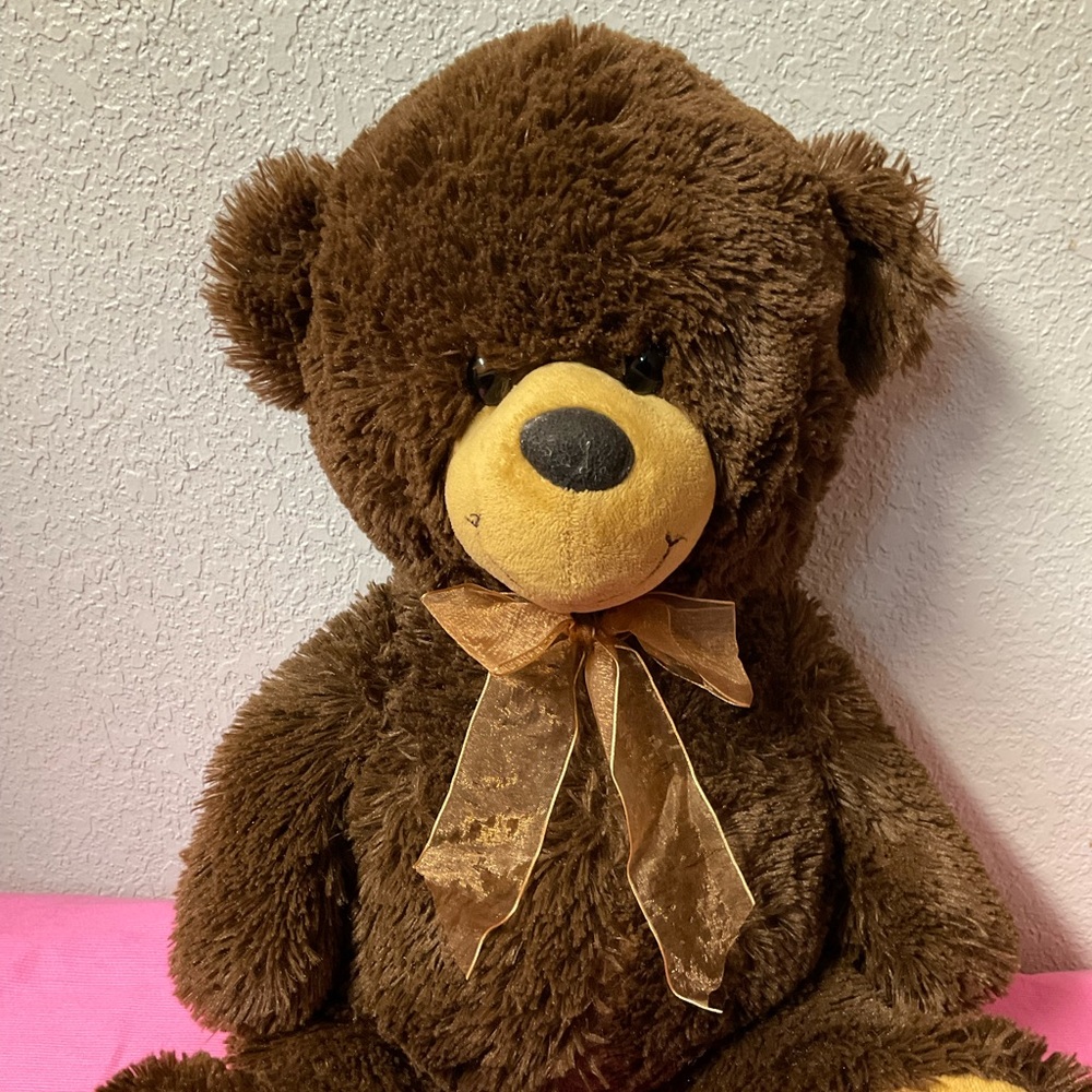 Vintage Dan Dee Brown Plush Brown Teddy Bear Stuffed Animals Plush Toys